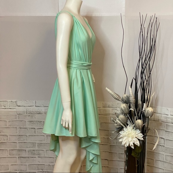Guess by Marciano Asymmetrical Mint Wrap Dress **MINT CONDITION** - Picture 6 of 13
